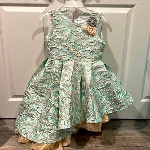 Girls Asymmetrical Ball Gown Dress size 10